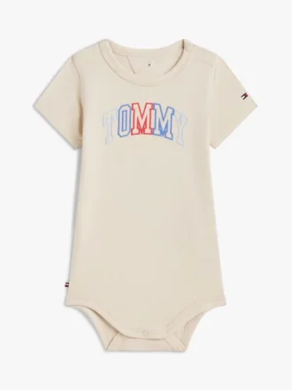 Wielobarwny kombinezon dla niemowląt z logo Tommy Wielobarwny kombinezon dla niemowląt z logo Tommy