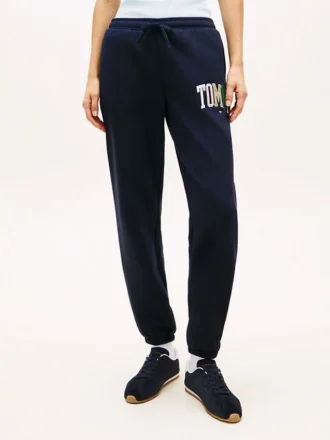Wielokolorowe spodnie dresowe z logo Tommy Wielokolorowe spodnie dresowe z logo Tommy