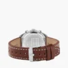 Zegarek chronograf z paskiem skórzanym 40 mm Zegarek chronograf z paskiem skórzanym 40 mm