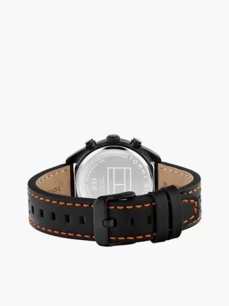 Zegarek chronograf z paskiem skórzanym 40 mm