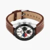 Zegarek chronograf z paskiem skórzanym 40 mm Zegarek chronograf z paskiem skórzanym 40 mm