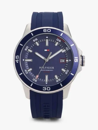Zegarek chronograf z silikonowym paskiem 43 mm