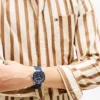 Zegarek chronograf z silikonowym paskiem 43 mm