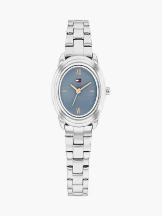 Zegarek elegancki z owalną tarczą o fakturze 27 mm