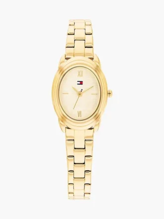 Zegarek elegancki z owalną tarczą o fakturze 27 mm Zegarek elegancki z owalną tarczą o fakturze 27 mm