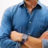 Zegarek sportowy 46 mm z charakterystycznym paskiem Zegarek sportowy 46 mm z charakterystycznym paskiem