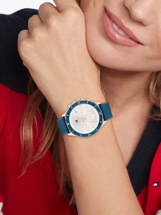 Zegarek typu boyfriend z białą tarczą 40 mm