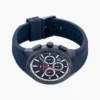 Zegarek z podwójnym czasem i silikonowym paskiem 43 mm Zegarek z podwójnym czasem i silikonowym paskiem 43 mm