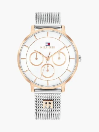 Zegarek z siateczką i monogramem 36 mm