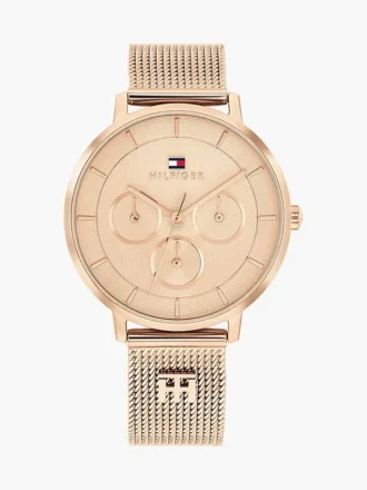 Zegarek z siateczką i monogramem 36 mm