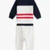 Zestaw dla niemowląt: bluzka w stylu color block i spodnie dresowe Zestaw dla niemowląt: bluzka w stylu color block i spodnie dresowe