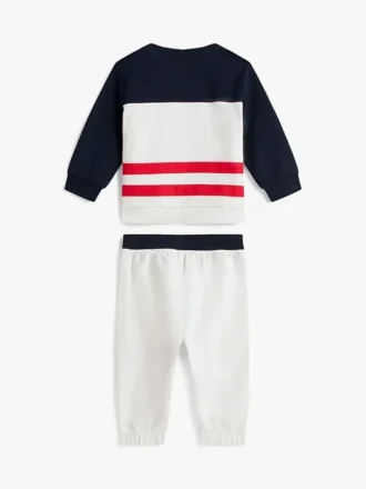 Zestaw dla niemowląt: bluzka w stylu color block i spodnie dresowe