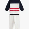 Zestaw dla niemowląt: bluzka w stylu color block i spodnie dresowe Zestaw dla niemowląt: bluzka w stylu color block i spodnie dresowe