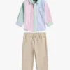 Zestaw koszulki i spodni w paski dla niemowląt Zestaw koszulki i spodni w paski dla niemowląt